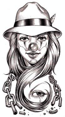 10+ Laughing and Creepy Clown Tattoo Designs | I Fashion Styles