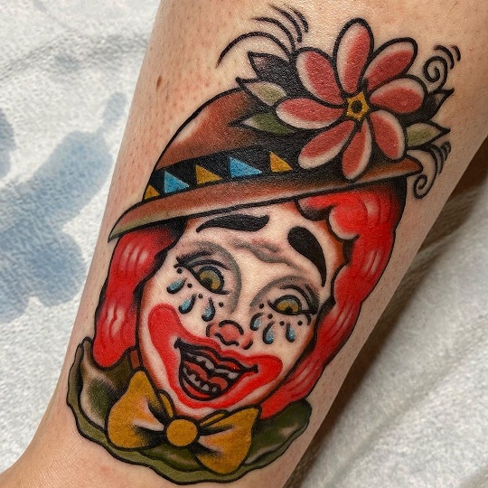 10+ Laughing and Creepy Clown Tattoo Designs | I Fashion Styles