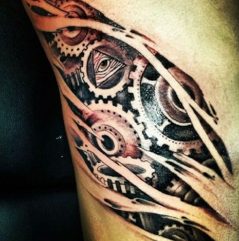 9 Amazing Biomechanical Tattoo Designs | I Fashion Styles