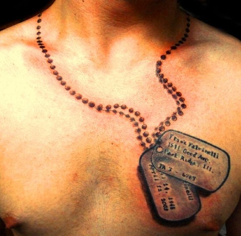 9 Unbelievable Dog Tag Tattoos With Images | I Fashion Styles