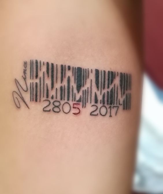 15 Best Barcode Tattoo Designs and Ideas | I Fashion Styles