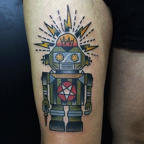 9 Mind-Blowing Robot Tattoo Designs and Ideas