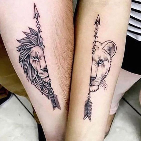 20 Most Beautiful Couple Tattoo Designs That You Love Forever