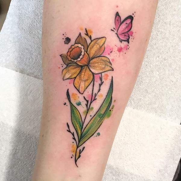 10 Beautiful Daffodil Tattoo Designs In 2023 | I Fashion Styles