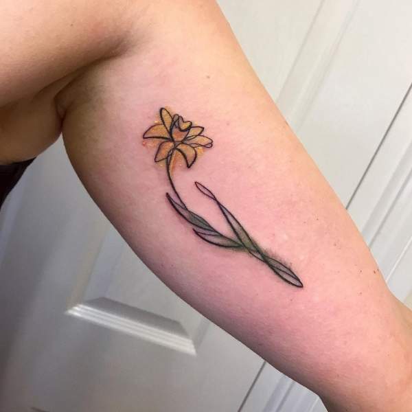 10 Beautiful Daffodil Tattoo Designs In 2023 | I Fashion Styles