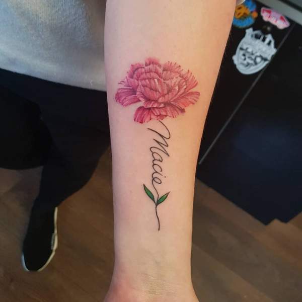 12 Expressive Carnation Flower Tattoos With Pictures In 2023