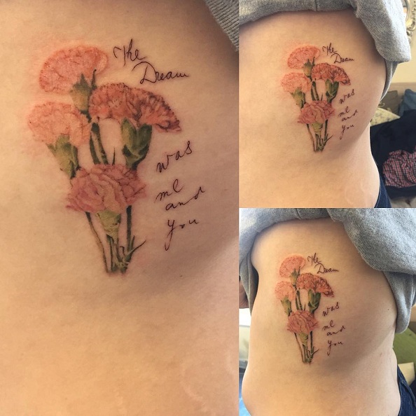 12 Expressive Carnation Flower Tattoos With Pictures In 2023