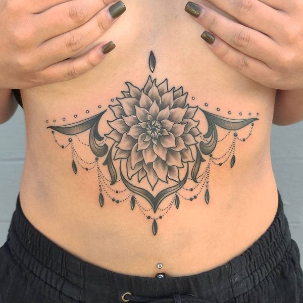 16 Awesome Dahlia Flower Tattoo Designs In 2023