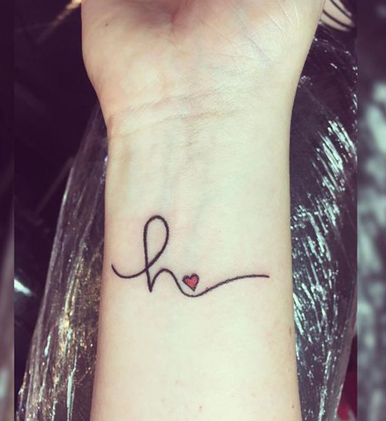 20 Fantastic H Letter Tattoo Designs with Images | I Fashion Styles