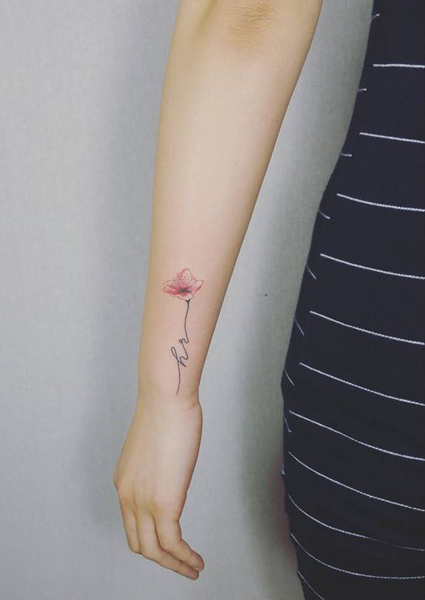 20 Fantastic H Letter Tattoo Designs with Images | I Fashion Styles