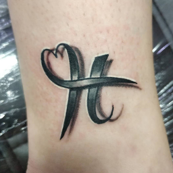 20 Fantastic H Letter Tattoo Designs with Images | I Fashion Styles