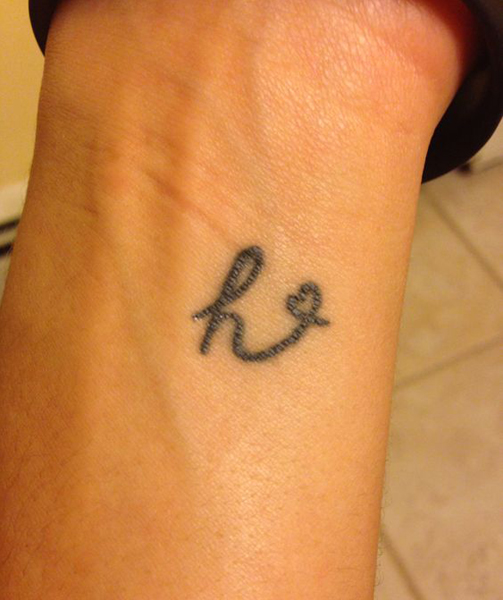 20 Fantastic H Letter Tattoo Designs with Images | I Fashion Styles