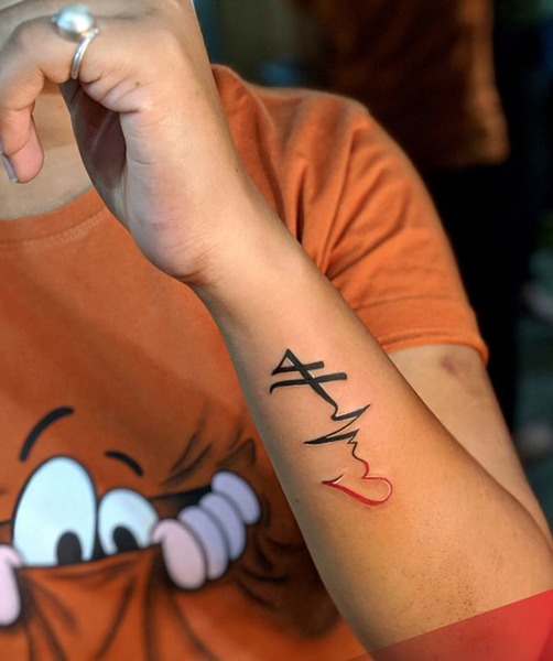 20 Fantastic H Letter Tattoo Designs with Images | I Fashion Styles