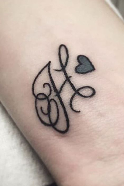 20 Fantastic H Letter Tattoo Designs with Images | I Fashion Styles