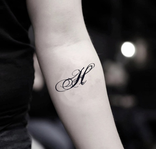 20 Fantastic H Letter Tattoo Designs with Images | I Fashion Styles
