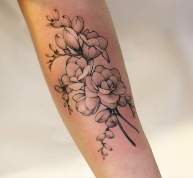 15 Freesia Flower Tattoo Designs That Make You Flip-In 2023