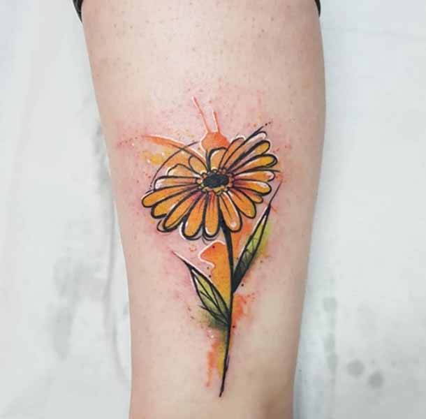 15 Trending Gerbera Flower Tattoo Designs With Meanings
