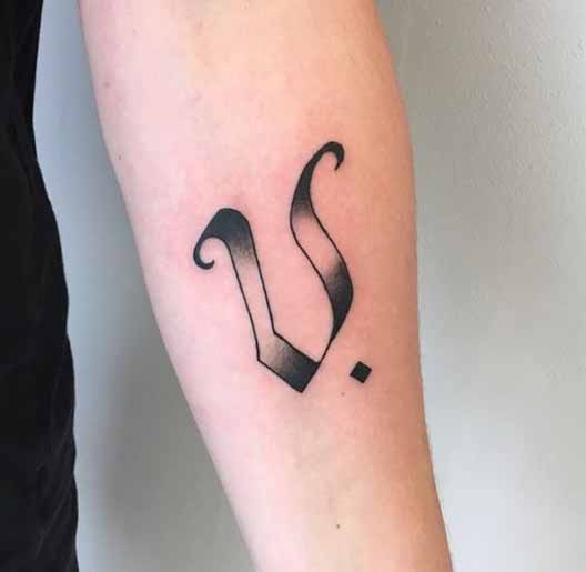 V Letter Tattoo Designs: 20 Trending Options In 2023