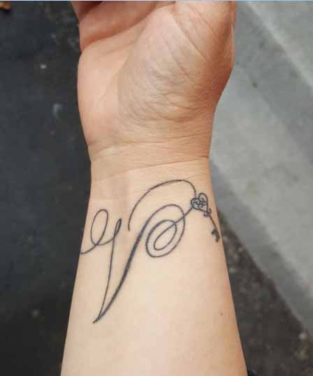 V Letter Tattoo Designs: 20 Trending Options In 2023