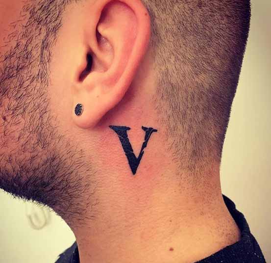 V Letter Tattoo Designs: 20 Trending Options In 2023