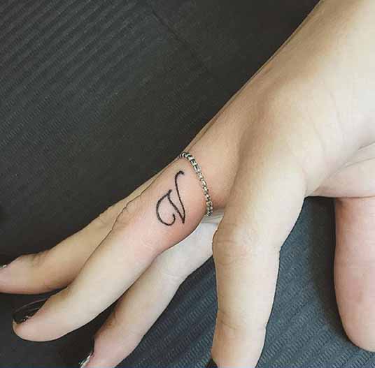V Letter Tattoo Designs: 20 Trending Options In 2023