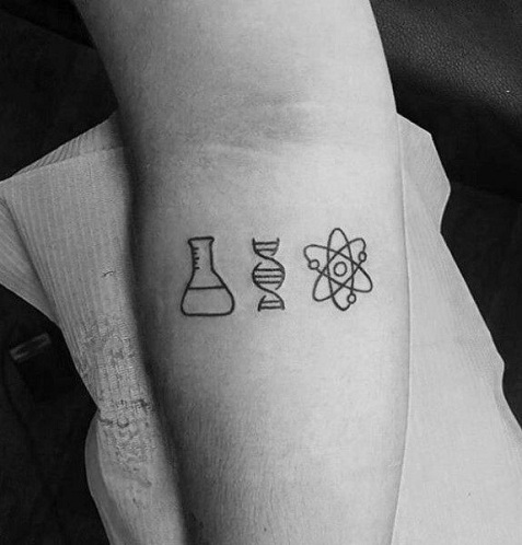 10 Stylish Chemistry Tattoo Designs for Men and Women