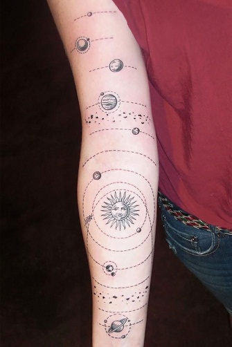 10+ Stylish and Creative Cosmic Tattoo Designs | I Fashion Styles
