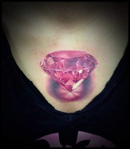 25 Brilliant Diamond Tattoo Designs for Men and Women