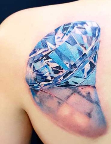 25 Brilliant Diamond Tattoo Designs for Men and Women