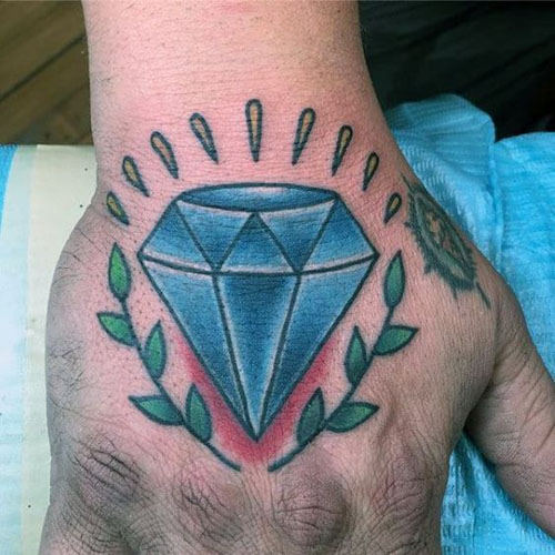 25 Brilliant Diamond Tattoo Designs for Men and Women