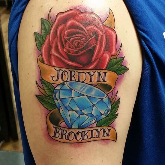 25 Brilliant Diamond Tattoo Designs for Men and Women