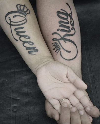 15+ Stylish King and Queen Tattoos For The Best Couples