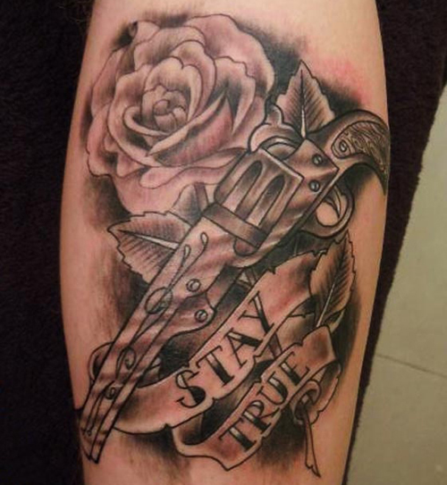 15+ Most Creative Gun Tattoo Designs With Pictures
