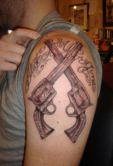 15+ Most Creative Gun Tattoo Designs With Pictures