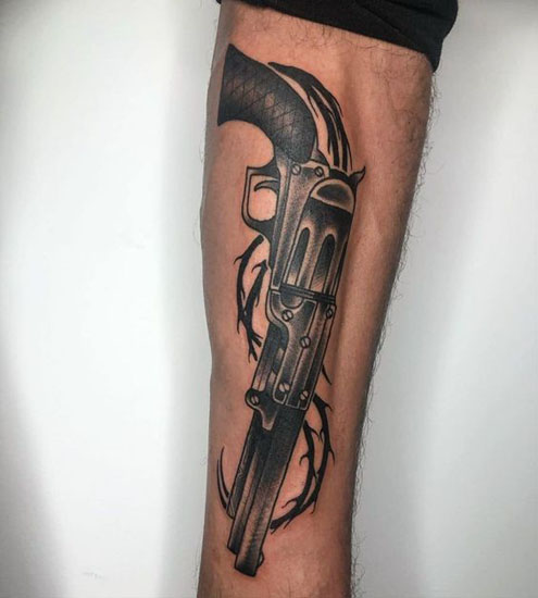 15+ Most Creative Gun Tattoo Designs With Pictures
