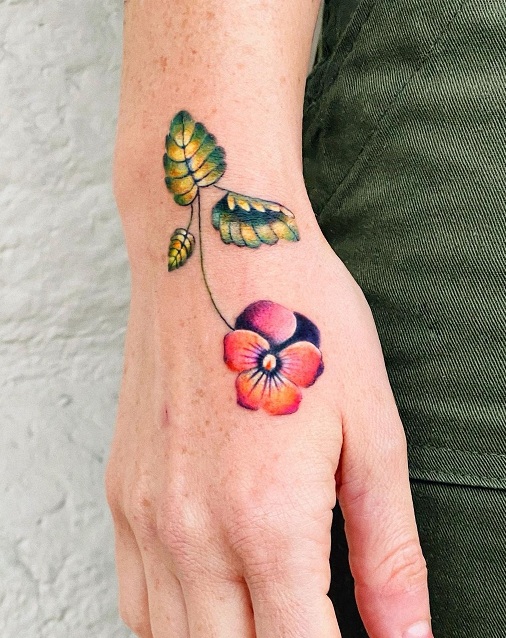 10 Ravishing Pansy Tattoo Designs With Images | I Fashion Styles