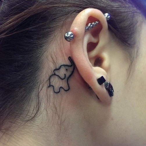 Top 15 Cute and Tiny Ear Tattoo Designs With Images