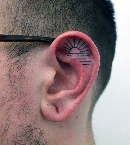 Top 15 Cute and Tiny Ear Tattoo Designs With Images