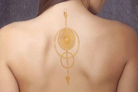 9 Extraordinary Metallic Tattoo Designs and Ideas
