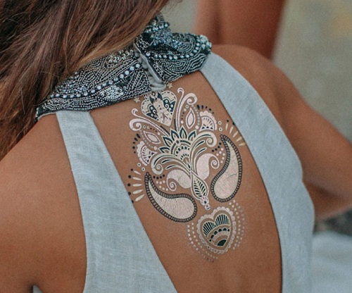 9 Extraordinary Metallic Tattoo Designs and Ideas