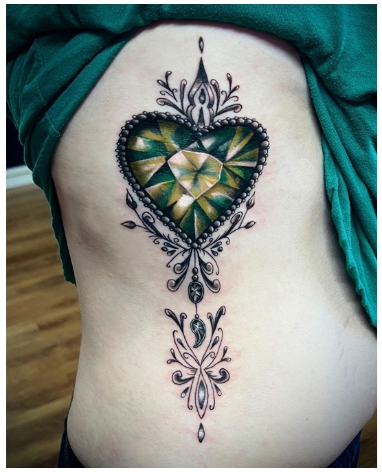 12 Stunning Jewel Tattoo Designs for a Touch of Glamour
