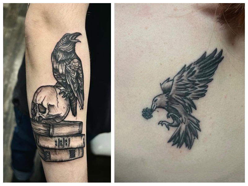 Top 9 Raven Tattoo Designs With Meanings | I Fashion Styles