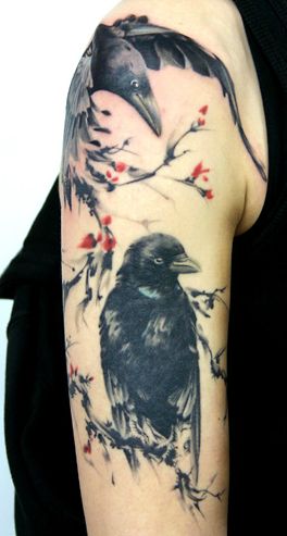 Top 9 Raven Tattoo Designs With Meanings | I Fashion Styles