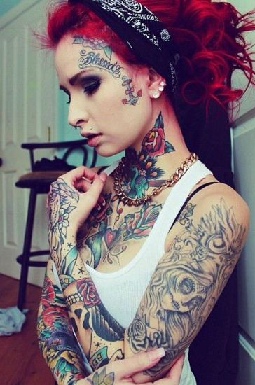 Top 9 Face Tattoo Designs And Images | I Fashion Styles
