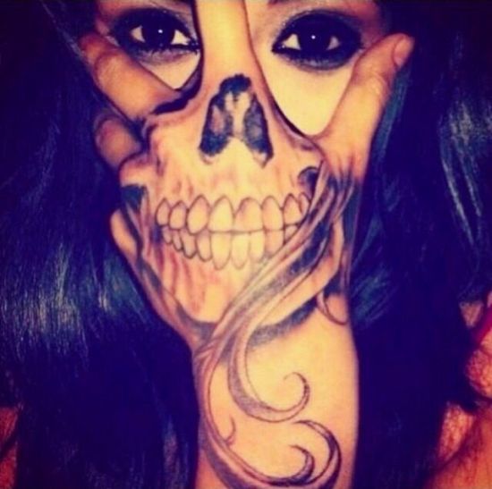 Top 9 Face Tattoo Designs And Images | I Fashion Styles