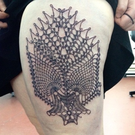 10+ Stylish and Cool Crochet Tattoo Designs with Images