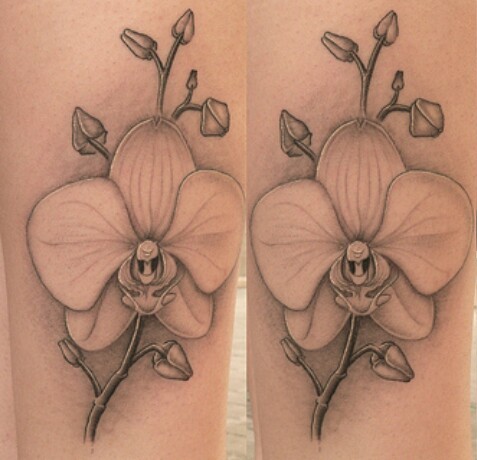 9 Beautiful Orchid Tattoo Designs and Ideas | I Fashion Styles