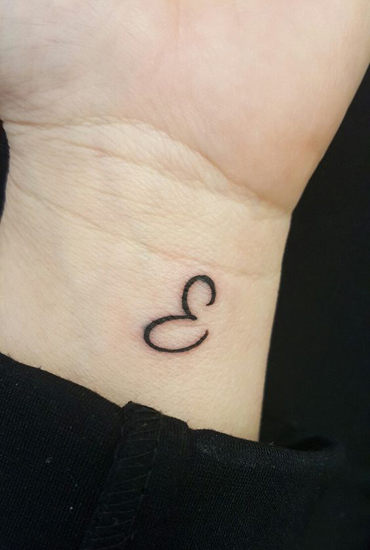 16 Unique E Letter Tattoo Designs With Images | I Fashion Styles