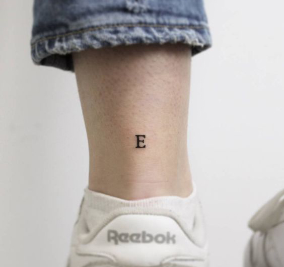 16 Unique E Letter Tattoo Designs With Images | I Fashion Styles