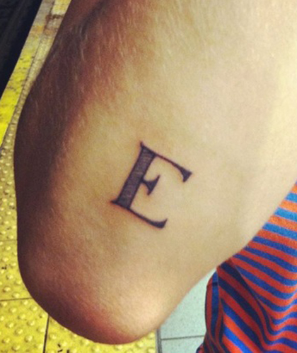 16 Unique E Letter Tattoo Designs With Images | I Fashion Styles